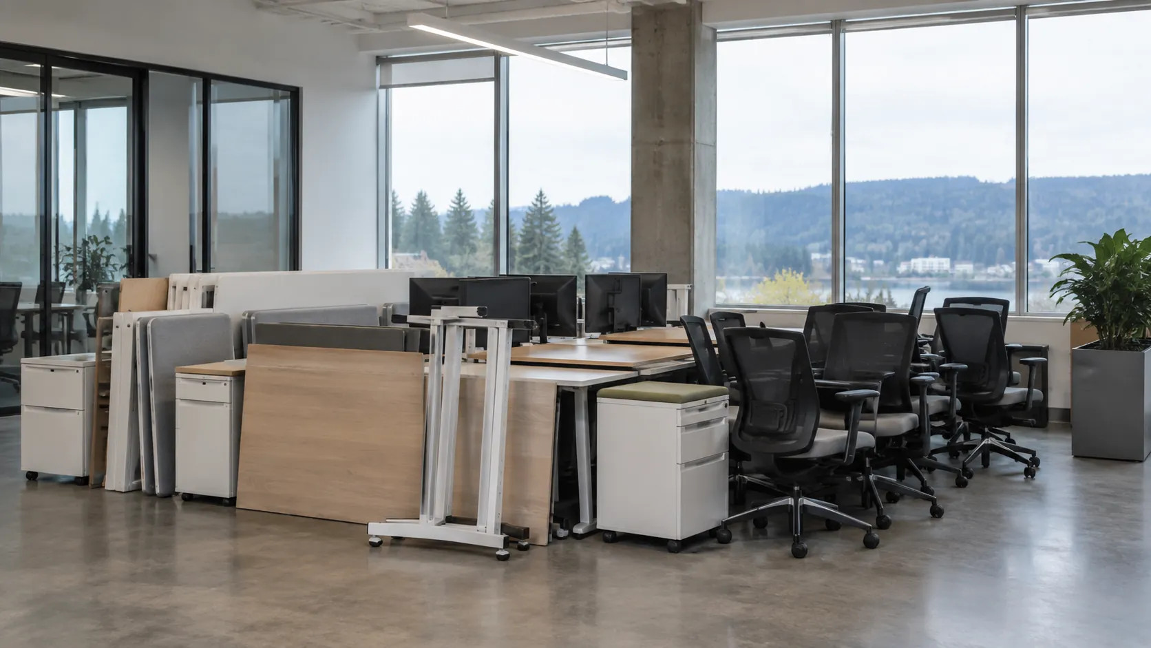 Illustrative scene for how to plan an office furniture removal